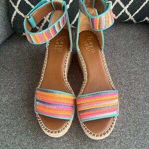 Franco Sarto 3” wedge espadrilles brand new